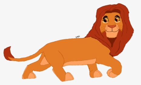 Simba Nala Lion Drawing Art - Simba The Lion As An Adult, HD Png Download, Free Download