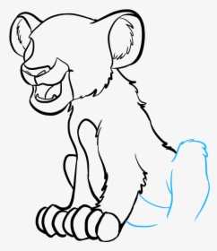 How To Draw Simba From The Lion King - Drawing Lion Simba, HD Png Download, Free Download