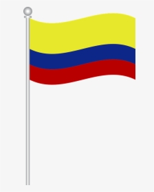 Flag Of Colombia, Flag, Colombia, World - Colombian Flag On Pole Png, Transparent Png, Free Download