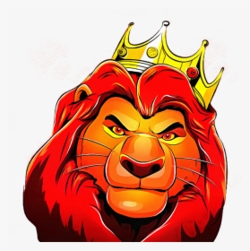 Simba With Crown Art, HD Png Download, Free Download