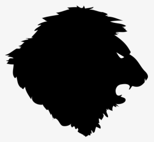 Snout,head,silhouette - Lion Roaring Clipart Silhouette, HD Png Download, Free Download