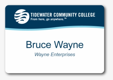 Nametag - Waves - Name Tag For College, HD Png Download, Free Download