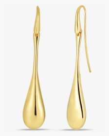 Roberto Coin Teardrop Earrings In 18k Yellow Gold - Earrings, HD Png Download, Free Download
