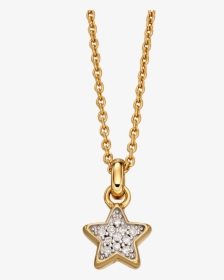 Gold Star Necklace With Diamonds - Lucky Coin Necklace, HD Png Download, Free Download