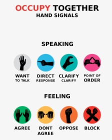 Occupy Hand Signals, HD Png Download, Free Download