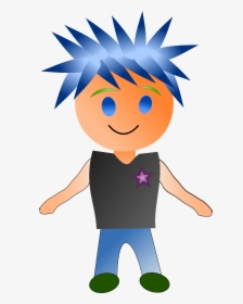 Anime Clipart Punk Boy - Clipart Punk Boy Free, HD Png Download, Free Download