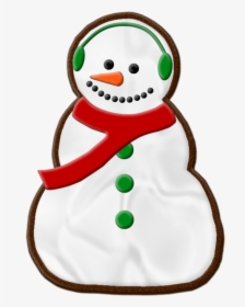 Cookie Clipart Snowman - Snowman Cookie Png, Transparent Png, Free Download