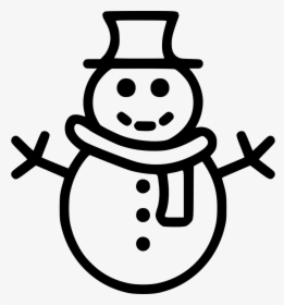 Snowman Black And White Png, Transparent Png, Free Download
