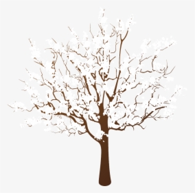 #ftestickers #winter #snow #tree #scenery - Transparent Winter Tree Clipart, HD Png Download, Free Download
