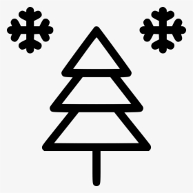 Snow Tree Xmas - Christmas Tree Outline Transparent, HD Png Download, Free Download