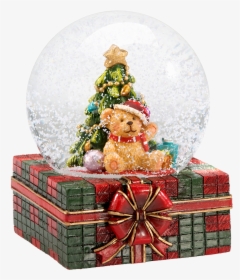 Snow Globe "teddy"s Tree - Christmas Ornament, HD Png Download, Free Download