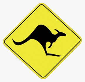 Australia Kangaroo Attention T-shirt Austria Vector - Australia Animal Road Signs, HD Png Download, Free Download