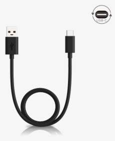 Motorola Data/charging Cable Usb A To Usb C Black - C Type Usb Cable Motorola, HD Png Download, Free Download