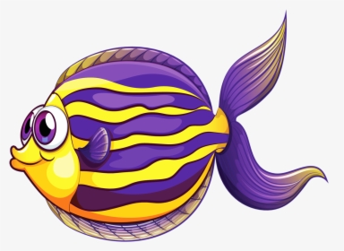 Tropical Fish Clipart Rubber - Cartoon Sea Creatures Clipart, HD Png Download, Free Download