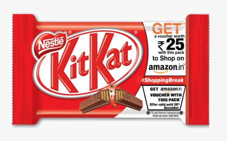 Buy Kitkat & Get Free Amazon Voucher Of Rs 20 & Rs - Kit Kat Wrappers, HD Png Download, Free Download