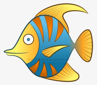 Fish Tropical Clipart How To Draw Free Transparent - Clip Art Fish, HD Png Download, Free Download