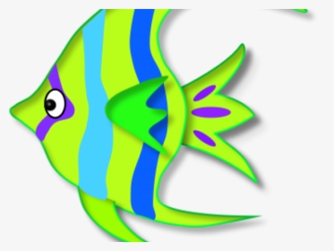 Tropical Fish Clipart Colored - Angelfish Clipart, HD Png Download, Free Download