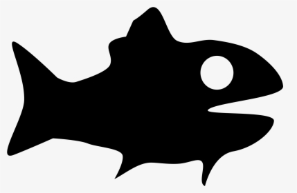 Goldfish Silhouette Drawing Clip Art - Black Fish Vector Png, Transparent Png, Free Download
