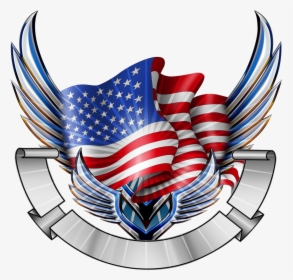Flying Eagle Flag - Eagle Logo Png With Flag, Transparent Png, Free Download