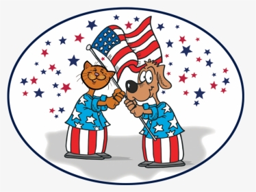 Happy Fourth Of Sean - Cartoon Dog 4th Of July, HD Png Download, Free Download