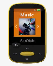 Sandisk Clip Sport 4gb Yellow - Sandisk Clip Sport 8gb Mp3 Player Lime, HD Png Download, Free Download
