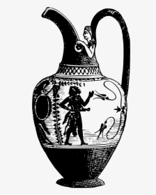 Vase Clipart Greece Ancient Pottery - Ancient Greek Vase Drawings, HD Png Download, Free Download