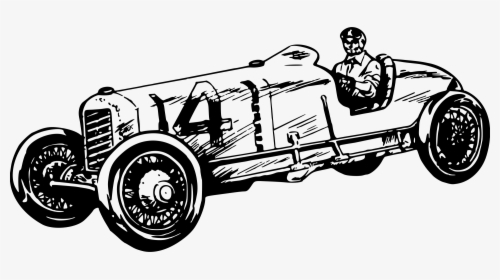 Vintage Racing Car Clip Arts - Vintage Racing Car Clip Art, HD Png Download, Free Download