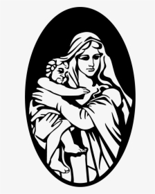 Transparent Baby Jesus Png - Infant Jesus And Mary Vector, Png Download, Free Download