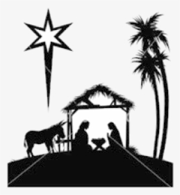 Nativity Image Black And White, HD Png Download, Free Download