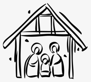 Vector Illustration Of Festive Season Christmas Nativity - Christmas Nativity Scene Clipart, HD Png Download, Free Download