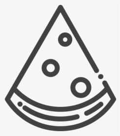Pizza Icon - Pizza Vector Black And White, HD Png Download, Free Download