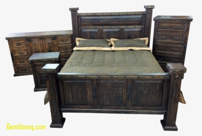 Transparent Rustic Wood Frame Png - Granada Rustic Bedroom Set, Png Download, Free Download