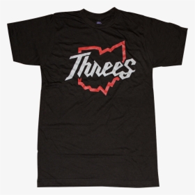 Threes Script Outline T-shirt Columbus, Ohio - Benefit Shirt Ideas Multiple Myeloma, HD Png Download, Free Download