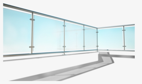 Steel & Glass Panels - Balcony Glass Railing Png, Transparent Png, Free Download