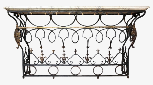 Large Wrought Iron Console Table, HD Png Download, Free Download