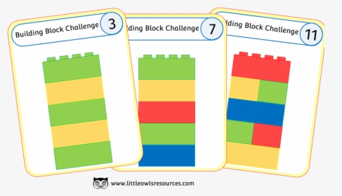 Building Block Challenge Cover - Building Blocks Pattern Cards, HD Png Download, Free Download