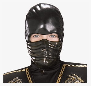 Boys Gold Dragon Ninja Costume - Grey Military Camo Face Shield, HD Png Download, Free Download