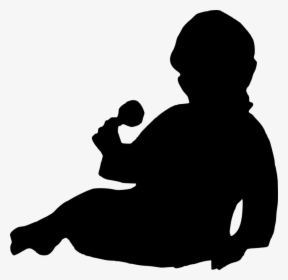 Silhouette Fetus Clip Art - Baby Crawling Silhouette No Background, HD Png Download, Free Download