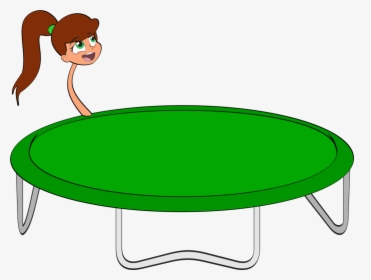 Trampoline Clipart Transparent Jumping On Trampoline - Transparent Jumping On Trampoline, HD Png Download, Free Download