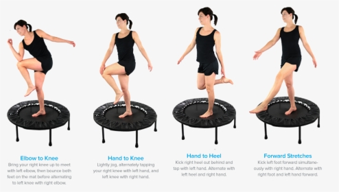 Exercise Routine Mini Trampoline, HD Png Download, Free Download