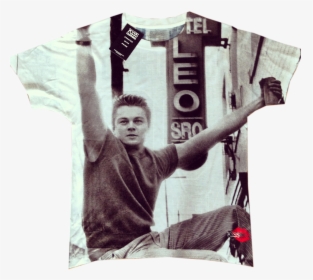 Leo Dicaprio "00 Kiss All Over T-shirt - Monochrome, HD Png Download, Free Download