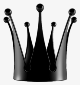 #crown #corona #black #negro #negra #king #rey #queen - Corona Reina Rosada Png, Transparent Png, Free Download