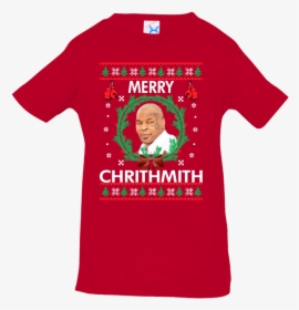 Mike Tyson Merry Chrithmith Christmas Toddler, Infant, - Merry Christmas Mike Tyson Sweater, HD Png Download, Free Download