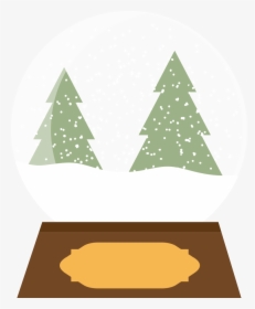 This Is A Sticker Of A Snow Globe - Christmas Tree, HD Png Download, Free Download