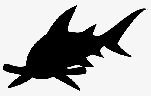 Download Shark Hammerhead Silhouette Dangerous Predator Hammer Head Shark Svg Hd Png Download Kindpng