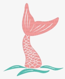 Mermaid Tail Clipart Transparent Background X Free - Mermaid Tail Drawing Easy, HD Png Download, Free Download