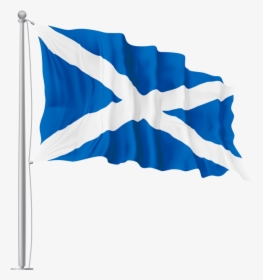 Scotland Waving Flag - Waving Scottish Flag Png, Transparent Png, Free Download