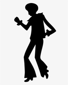 Disco Dancer Silhouette Png, Transparent Png, Free Download