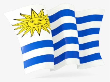 Uruguay Flag Waving - Greek Flag Png Gif, Transparent Png, Free Download