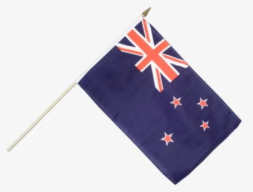 Other Country Flags New Zealand Small Hand Waving Flag - Australian Flag Pole Png, Transparent Png, Free Download